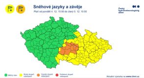 Po vydatném sněžení v Česku udeří mrazy, v noci spadne rtuť teploměru až na minus dvanáct stupňů