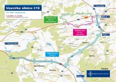 Od soboty dojde z důvodu oprav k uzavírce silnice I/16 na průtahu obcí Tuřany na Kladensku