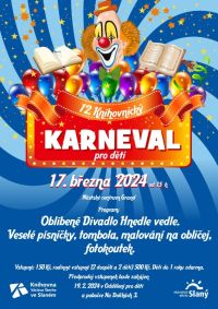 Ve Slaném se v neděli uskuteční Knihovnický karneval pro děti
