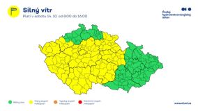 Počasí pro nás na víkend připravilo výraznou změnu. Babí léto po extrémně teplém dnu utne studená fronta. Přinese ji silný vítr