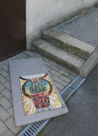V Buštěhradě odhalili další krásnou mozaiku. Je na ní kaktus