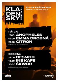 Dva dny hudby, jídla a zábavy: Kladenský festival zamíří na náměstí