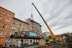 OBRAZEM. Takhle zmizel most z trati na Kladno