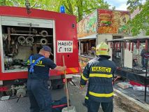 Na Řipské pouti zasahovali třikrát hasiči ze Straškova