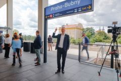 Nová železniční spojení a vlaková stanice Praha–Bubny a uvedeny do provozu