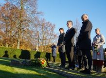 Prezident Porýní - Falcka navštívil Lidice. Nechyběly lidické děti a hejtmanka