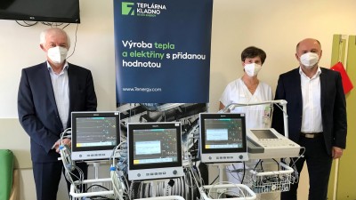 Nové přístrojové vybavení zaplatila kladenské nemocnici místní teplárna