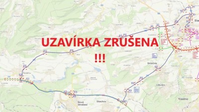 Zrušení úplné uzavírky silnice II/118 u Kvíce