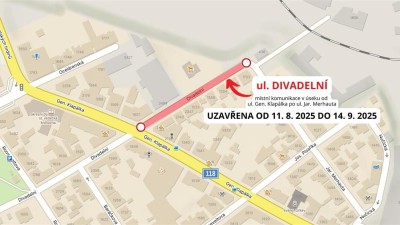 Ode dneška je uzavřena Divadelní na Kladně
