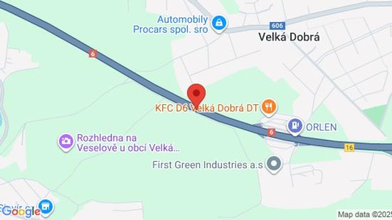Nehoda na dálnici u Velké Dobré. Řidič dostal smyk