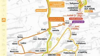 Silnice mezi Slaným a Kvícem je uzavřená