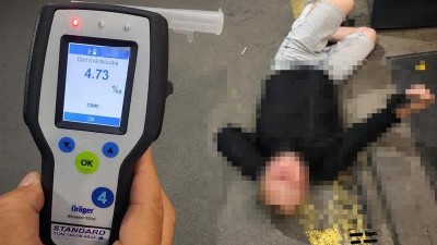 Muž před benzinkou v Kročehlavech nad&yacute;chal 4,73 promile