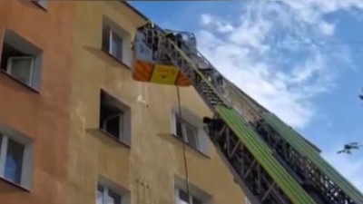 V Kročehlavech hořela kuchyňská linka