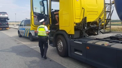 Na Kladensku byla nákladní doprava pod policejním dohledem