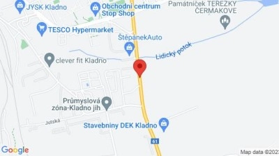 Nehoda dodávky na Unhošťské