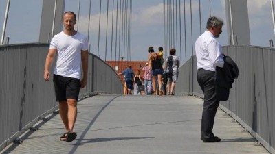 Nová lávka v Lužci propojila několik obcí pro pěší i cyklisty