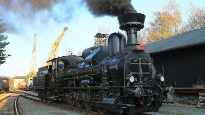 Parní lokomotivy uzavřou speciálními jízdami sezónu v ČD Muzeu v Lužné u Rakovníka
