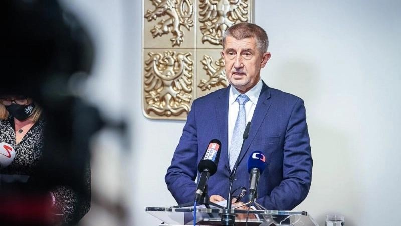 Andrej Babiš na tiskové konferenci k výsledkům jednání vlády. Foto: Úřad Vlády ČR