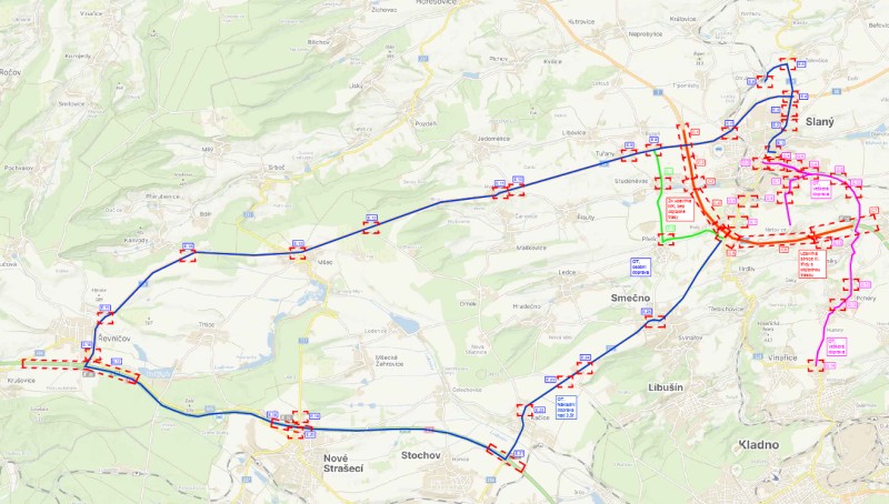 Silnice ze Slan&eacute;ho na Kv&iacute;c se uzavře
