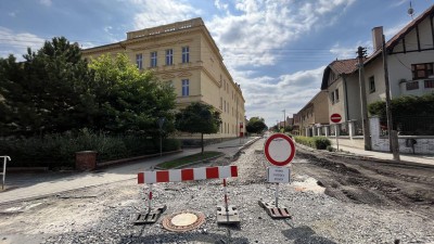 Cesta do školy ve Velvarech s obtížemi