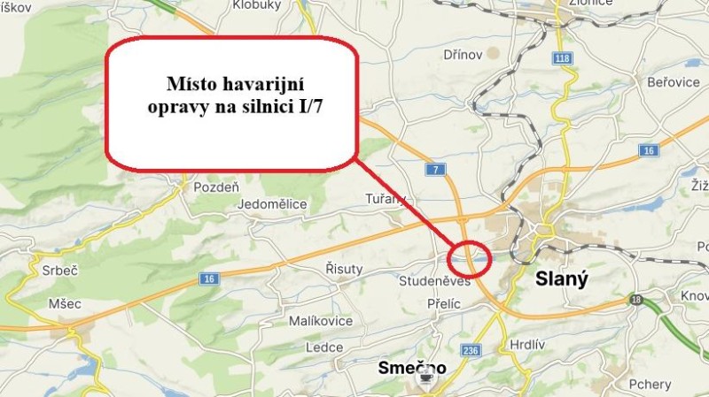 Silnice u Slaného se bude opravovat. Most je v havarijním stavu
