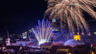 Kladno a Slaný rozzáří Novoroční ohňostroje první lednový den